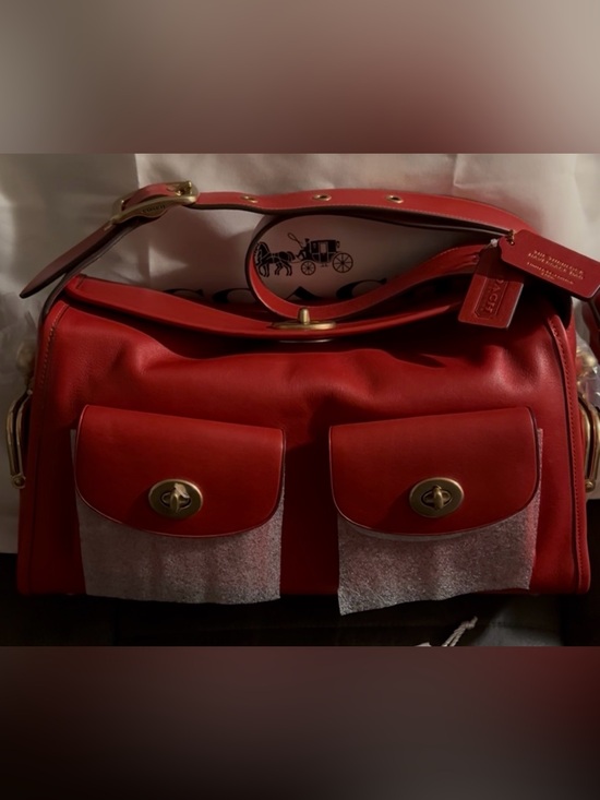 Coach Handbags - Coach Scarlet Haversack